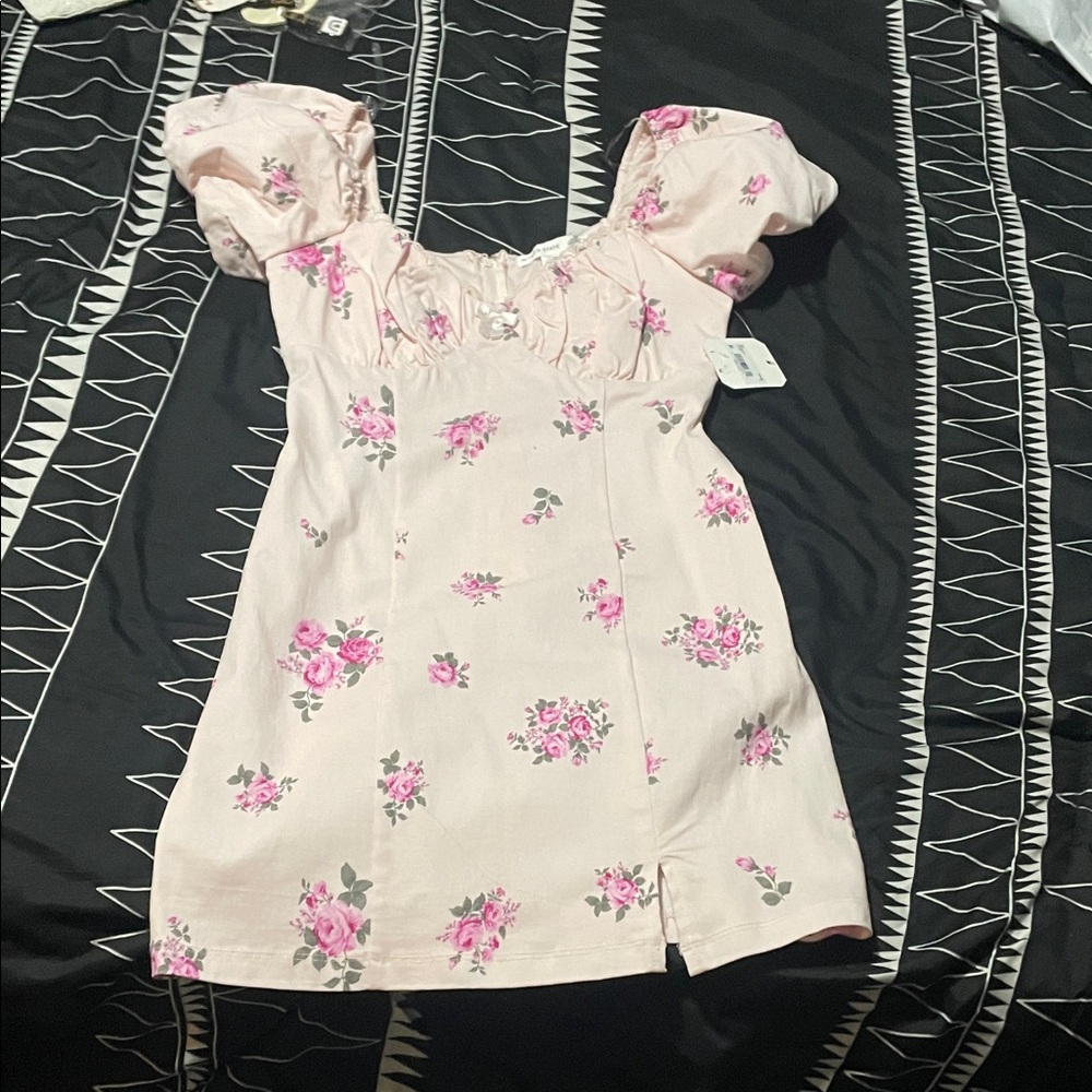 Altar'd State Light Pink Lace Dress